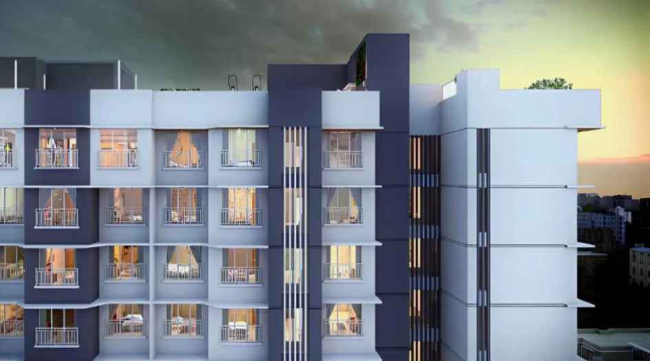 Shristi-Residency-Gallery-Elevation-Drone-View
